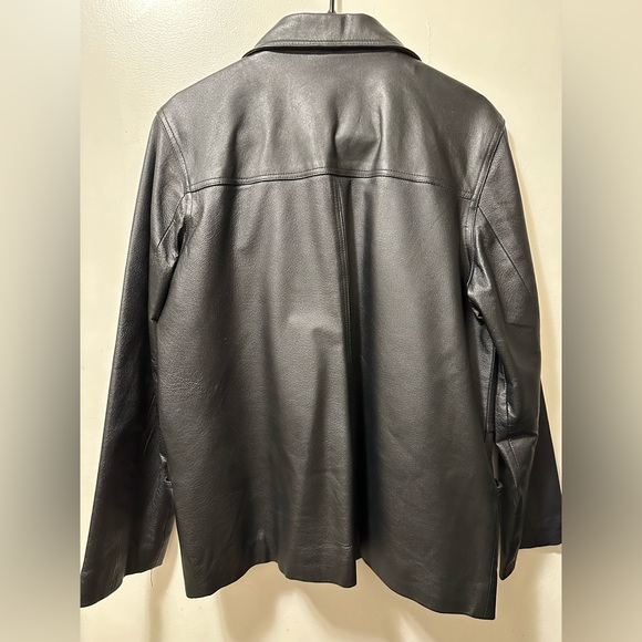 VINTAGE LEATHER JACKET/SHACKET - Picture 5 of 5